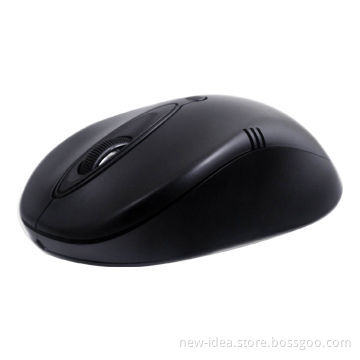 3D Optical Mouse, Simple Black/Red Outline Design with 800dpi Resolution